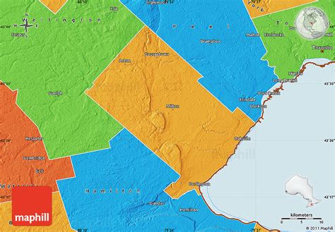 Political Map of Halton