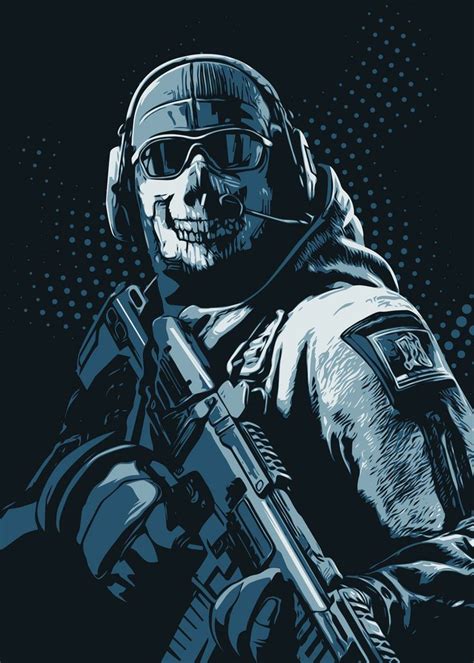 Ghost from Call of Duty Wallpaper - link in comments (Best Game Series Ever) : r/Note10wallpapers