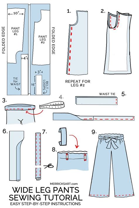 how to sew wide leg linen pants | Sewing pants, Sewing for beginners ...