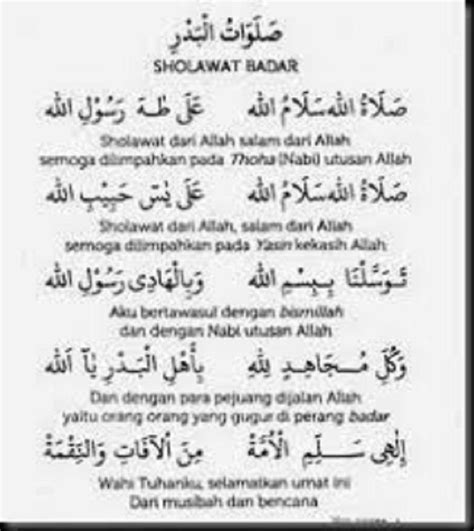 Sholawat Badar Latin dan Artinya, Syair Pujian bagi Nabi Muhammad SAW ...