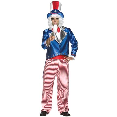 Halloween Men's Uncle Sam Costume One Size, Men's, MultiColored | Uncle ...