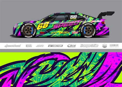 Race car wrap designs | Premium Vector