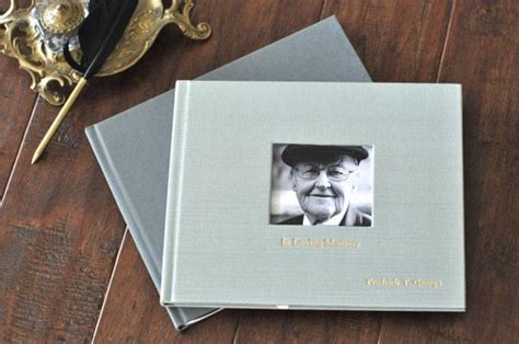 Funeral Guest Book Personalized Funeral Book in 40 color