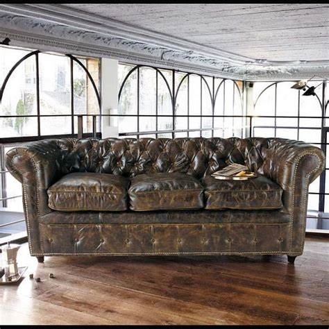 Vintage Style Leather Sofas Could Add to the Retro Look | Vintage style ...