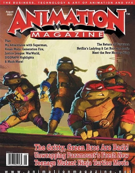 TMNT Mutant Mayhem On The Cover of Animation Magazine!