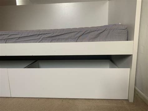 IKEA Plaxa white single bed with drawers underneath | in Tewkesbury, Gloucestershire | Gumtree