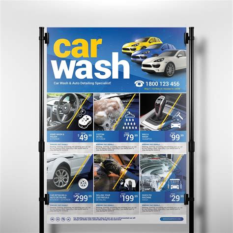 Car Wash Poster Template | Car wash posters, Car wash, Detail car wash