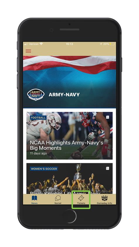 Mobile Tickets - Army-Navy Game — Army Gameday