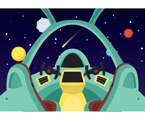 Modern Spaceship Interior Vector Art & Graphics | freevector.com