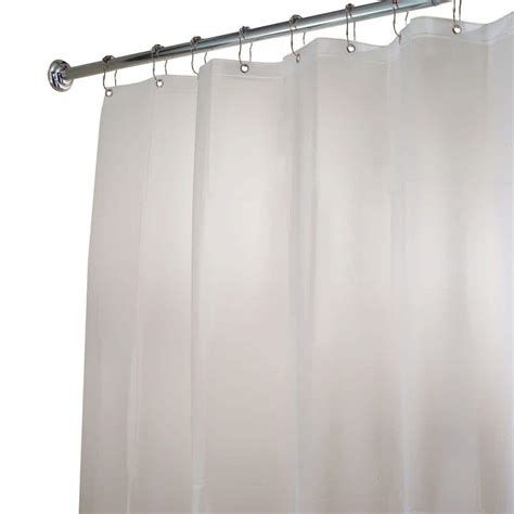 interDesign EVA Extra-Long Shower Curtain Liner in Clear Frost-15262 ...