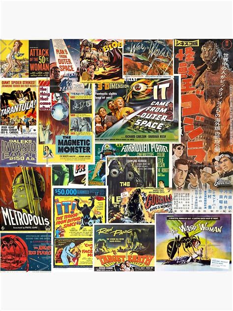 "Retro Sci Fi Movie Posters Collage." Art Print for Sale by azule1 ...