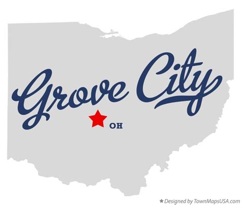 Map of Grove City, OH, Ohio