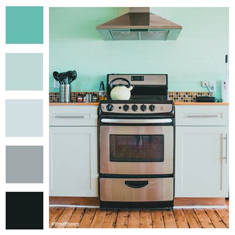 Bright Blue Kitchen Color Palette — Free Theory