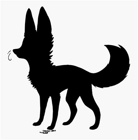 Fox Silhouette Png - Animal Jam Black Fox, Transparent Png , Transparent Png Image - PNGitem