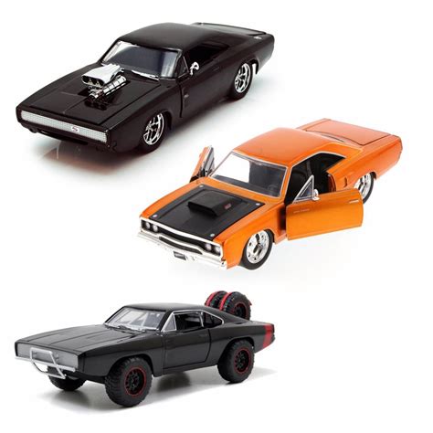 Dom's Fast & Furious Car Set 3 - Set of Three 1/24 Scale Diecast Model ...