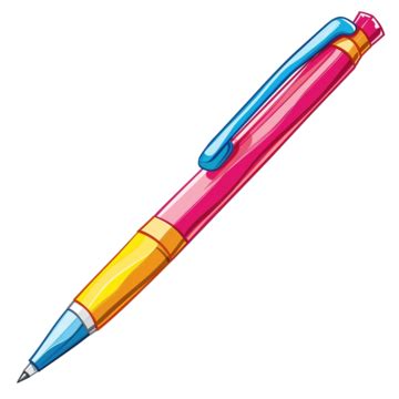 School Materials Clipart Cartoon Ballpen, Pen, School, Material PNG ...