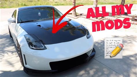 Mod List Nissan 350z - YouTube