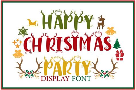 Happy Christmas Party Font Free Download - FreeFontDL