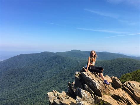 Hawksbill Mountain Shenandoah National Park Highest peak in forest 4000 ft elevation appalachian ...