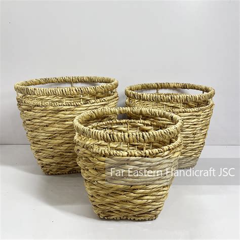 Water Hyacinth Basket 03 - Fehandicraft.com