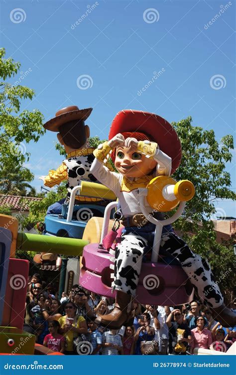 Jesse and Woody Parade at Disneyland Editorial Stock Image - Image of adventure, entertainment ...