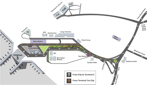 Indira Gandhi International Airport Delhi Map | Zip Code Map