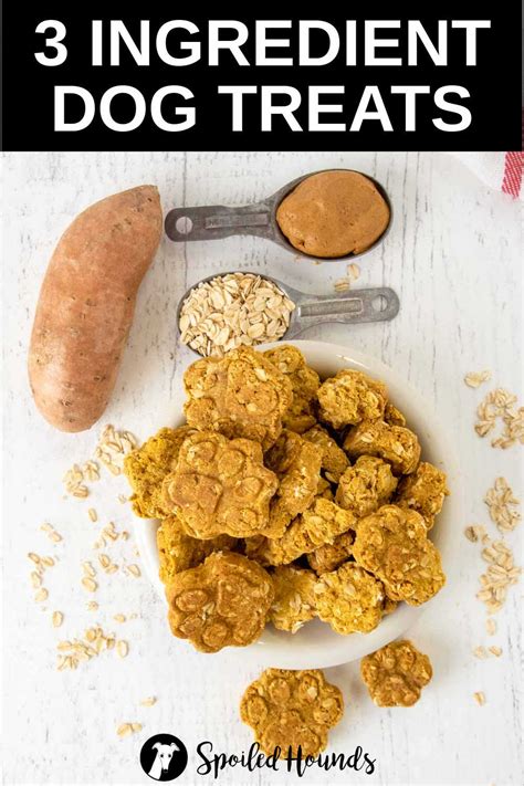 Homemade 3 Ingredient Dog Treats - Spoiled Hounds