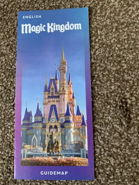 MAGIC KINGDOM, ORLANDO, theme park map 2023 £2.75 - PicClick UK