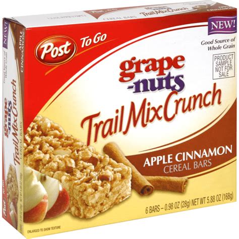 Grape Nuts Trail Mix Crunch Cereal Bars, Apple Cinnamon | Toaster Pastries & Breakfast Bars ...