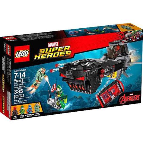 LEGO Marvel Super Heroes Avengers Assemble Iron Skull Sub Attack Set ...