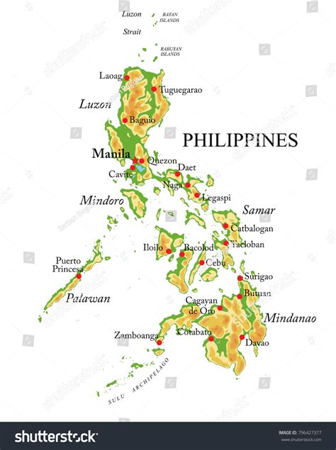 2.312 Philippines map vector cities Görseli, Stok Fotoğraflar ve ...