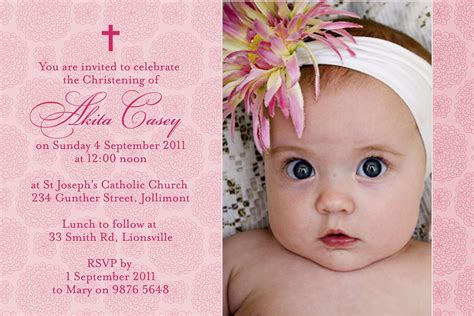 Baptism Invitations Templates