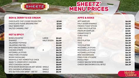 Sheetz Menu Prices on Everything: Breakfast, Pizza & More (2024)