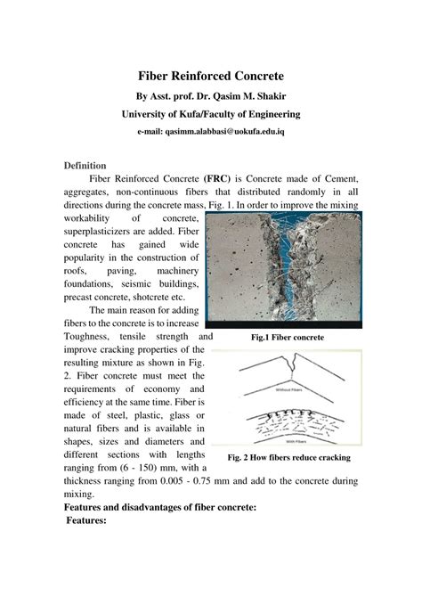 (PDF) Fiber Reinforced Concrete