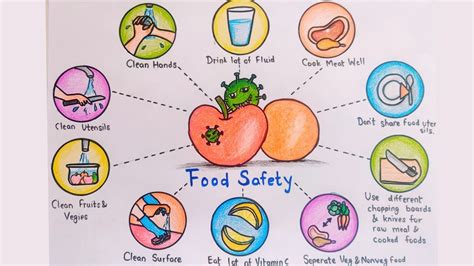 Food Safety Poster Drawing