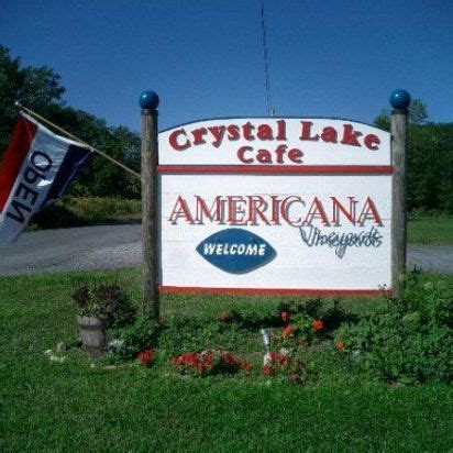 Crystal Lake Café | Crystal lake, Lake, Wine trail