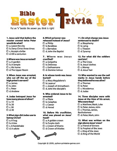 bulletin Bible trivia on Pinterest