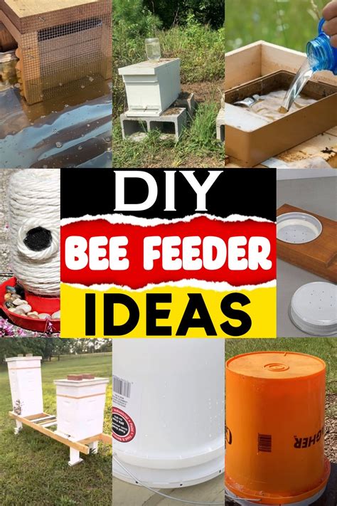 20 DIY Bee Feeder Ideas For Attracting Bees In Your Garden - DIYnCrafty