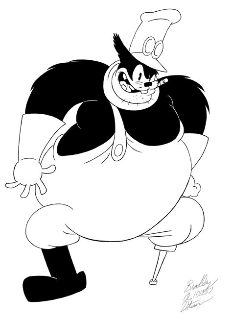 Disney Inktober Day 1 - Peg-Leg Pete by TheZoologist on DeviantArt