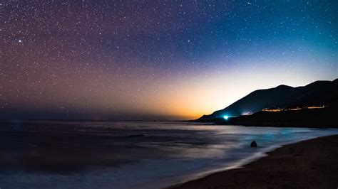 Night At Beach 4k Wallpapers - Wallpaper Cave