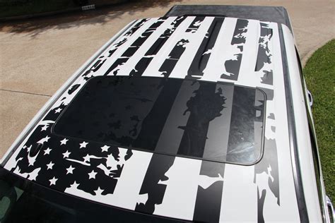 AMERICAN FLAG LARGE Size Vinyl Sticker Decal on Top Roof - Etsy | American flag decal, American ...