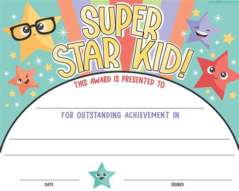 Printable Children S Certificate Template - Printable Templates