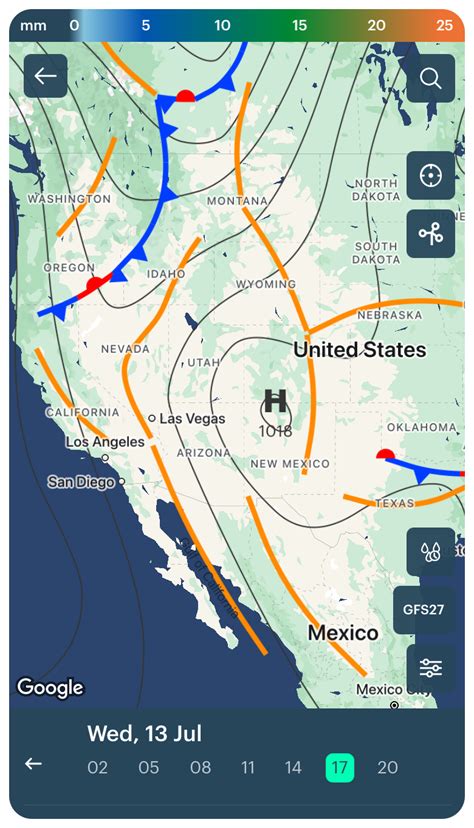 What Does a Warm Front Looks Like Mixed Red and Blue Front Map - Mack Eatentsen