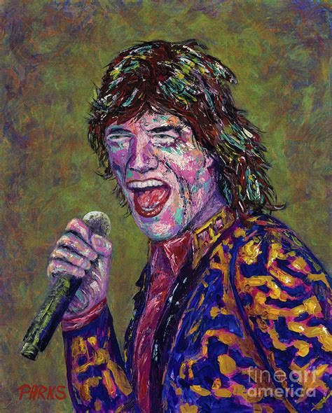 Mick Jagger Painting by Bob Parks | Fine Art America