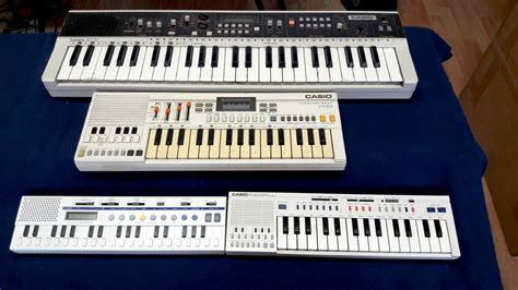 MATRIXSYNTH: LOT of 4 CASIO vintage keyboard synthesizers: VL-5 tone, MT-60, PT-20, PT-30