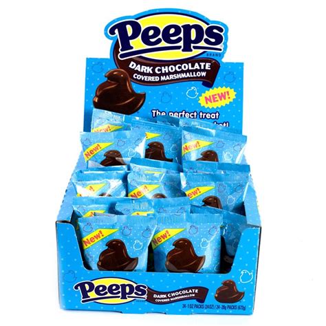 Woah....dark chocolate covered peeps | Chocolate covered, Chocolate covered marshmallows, Dark ...