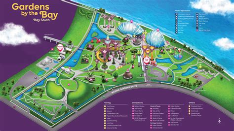 Plan your Visit - Gardens Map | Gardens by the bay, Map, City photo