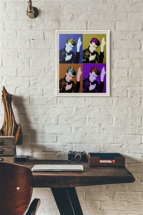 David Bowie Andy Warhol Print Heroes David Bowie Art | Etsy