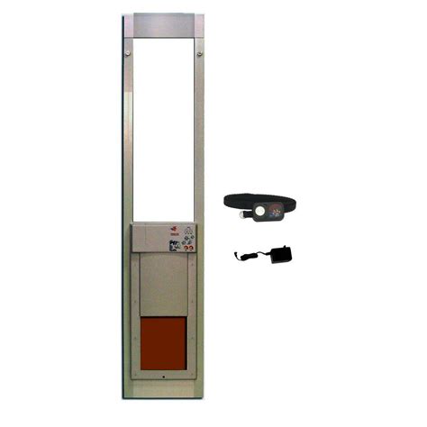 Power Pet 8 in. x 10 in. Electronic Patio Pet Door for Sliding Glass ...