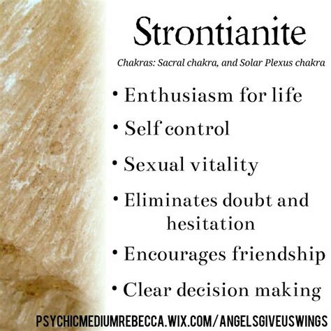 Strontianite crystal meaning | Crystals healing properties, Crystal healing stones, Gemstone healing